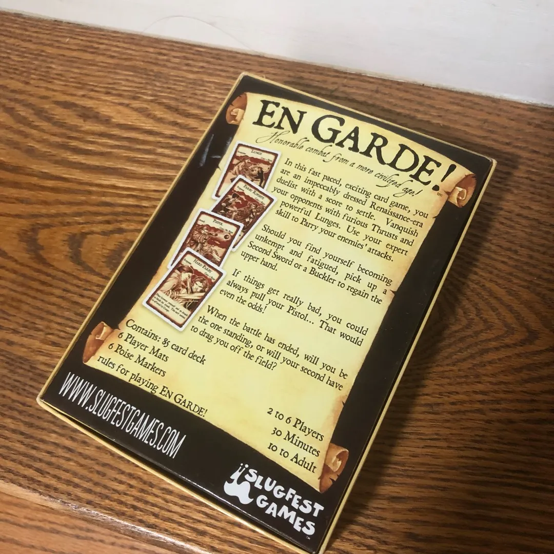 En Garde! Slugfest Card Game... Board Game Complete. photo 3