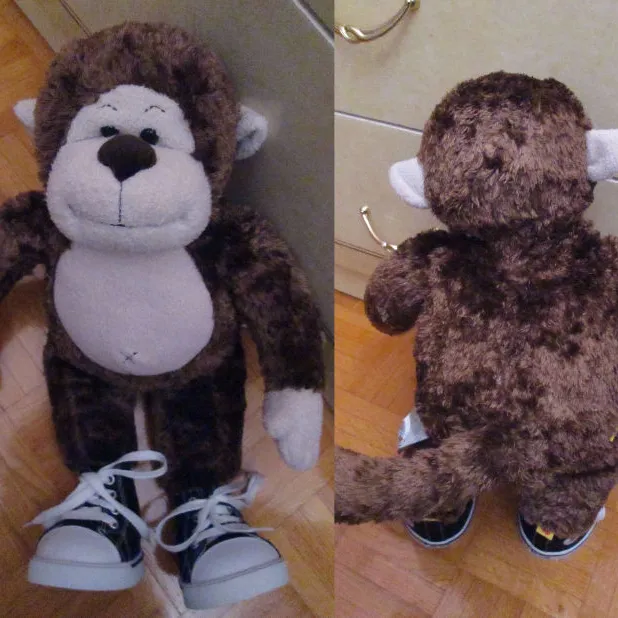 Build-a-Bear Monkey with shirt and shoes photo 3