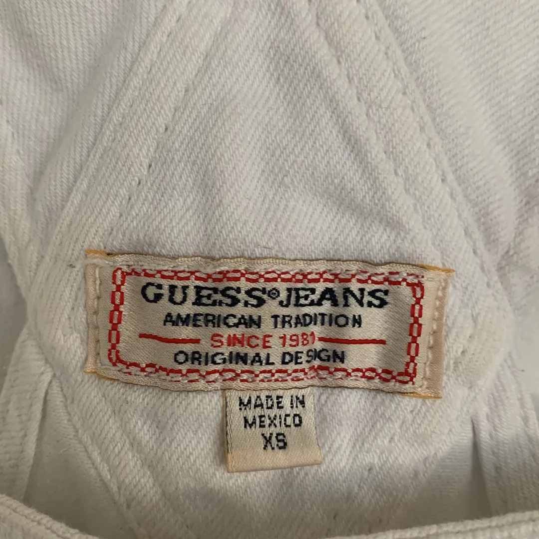 Original Guess Jeans White Overalls / Denim Jumper photo 4
