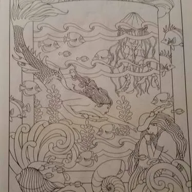 Mythical Mermaids Colouring Book photo 4