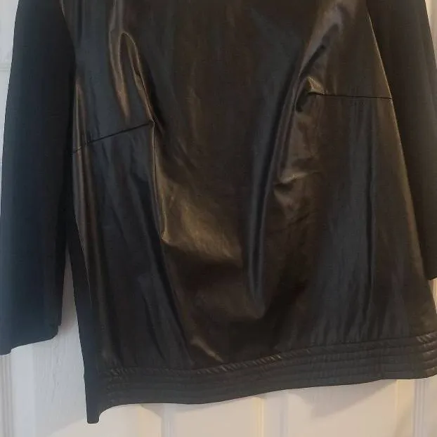 Faux Leather top Size M photo 1