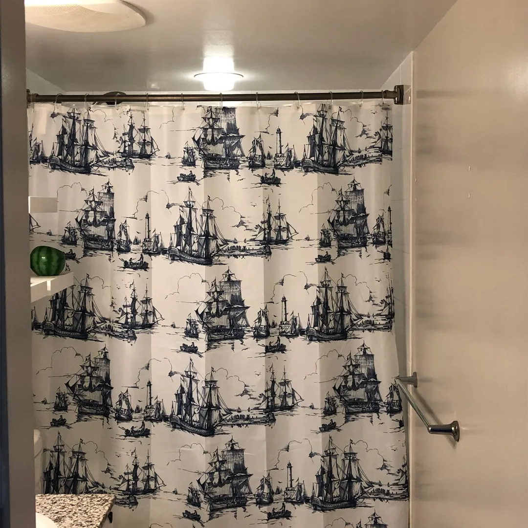 🎉Shower Curtain With Rings And Lining photo 1
