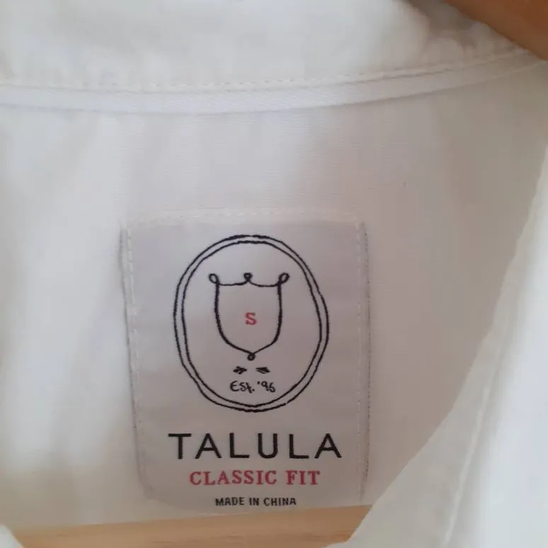 Talula White Dress Shirt (S) photo 3