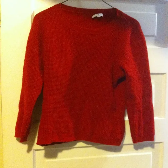 Red Woven Sweater photo 1