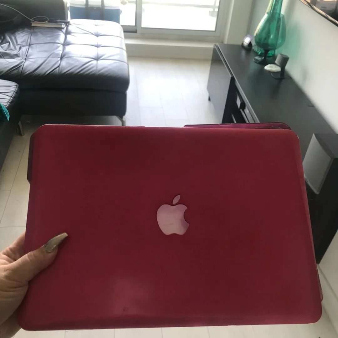 Hot Pink MacBook Cover photo 1