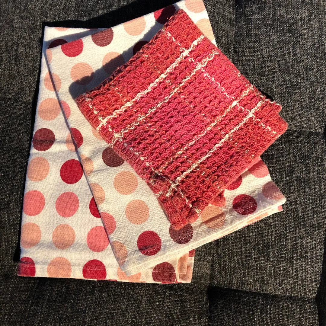 Dish Towels x3 Red photo 1