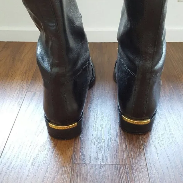 Burberry Equestrian Leather Boots photo 4