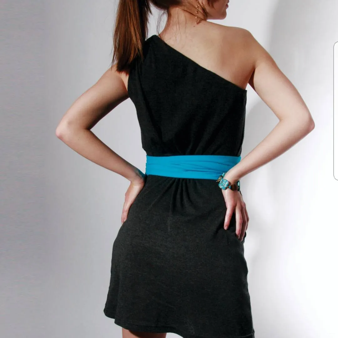 🆕 BNWT size L - Grey One Shoulder Dress (multiple sizes) photo 3