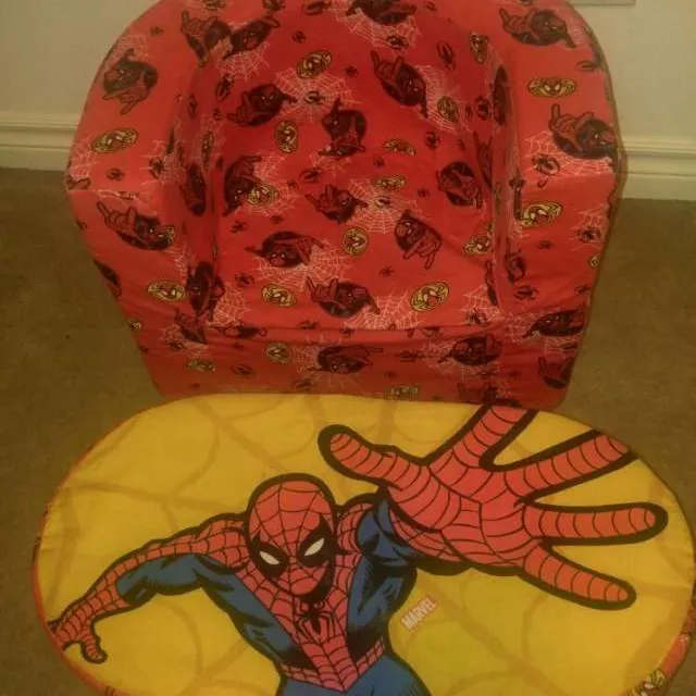 Kids Spider-Man Chair And Ottoman photo 1