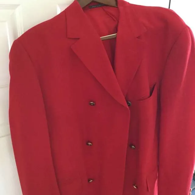 Red Blazer From V2 By Versace photo 1