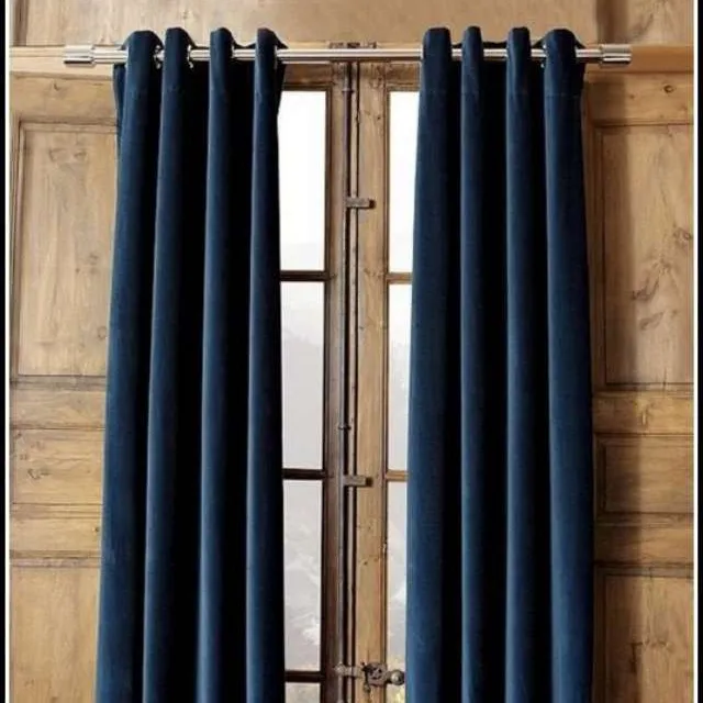 Navy Blue Curtains - IKEA photo 1