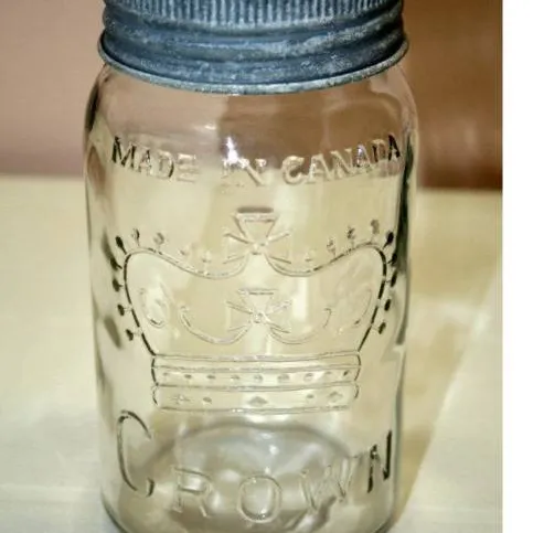 Crown Antique Glass Jars photo 1