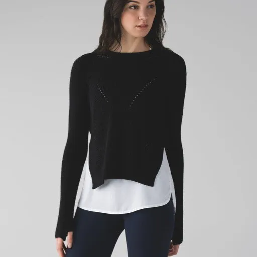 Lululemon Black Sweater Size 4 photo 3