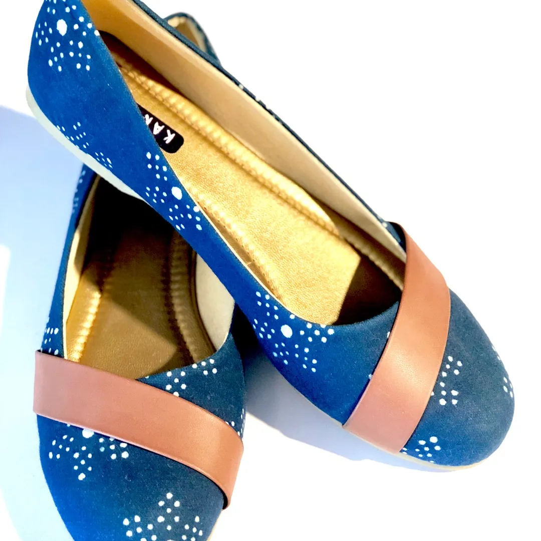 Women's Shoes Blue Flats photo 1