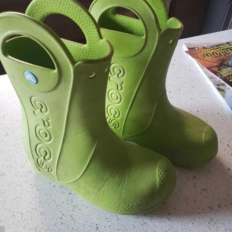 Croc Rainboots. Size 13 photo 1