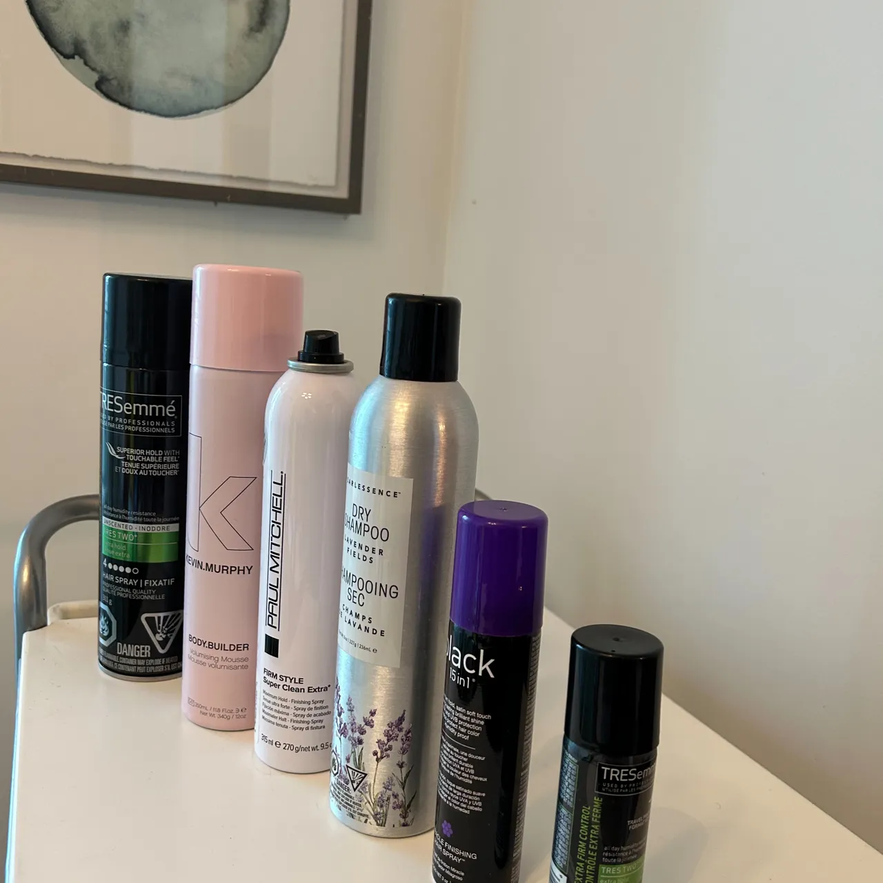 Various hair products with about half remaining in each  photo 1