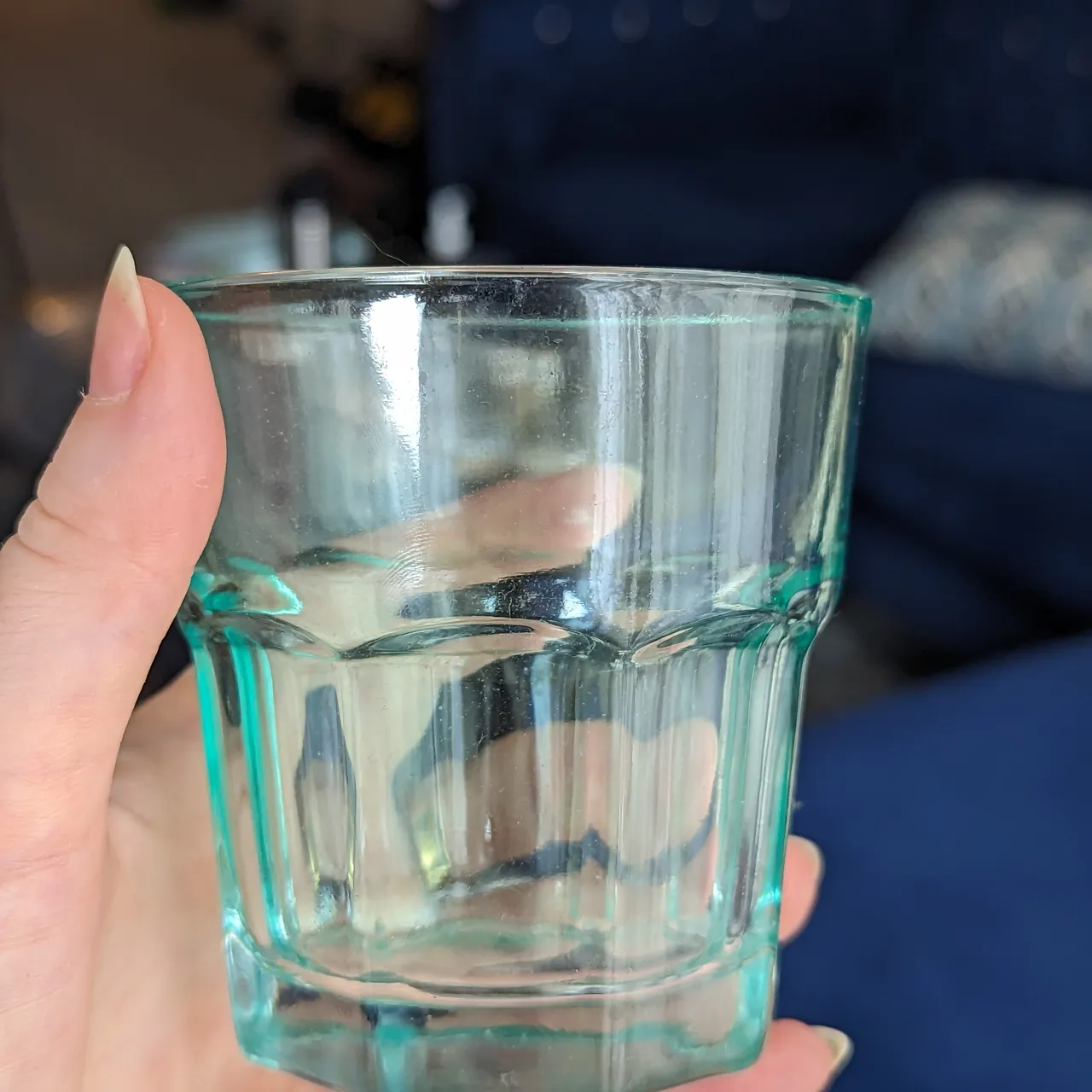 Set of 4 Turquoise Glasses photo 1