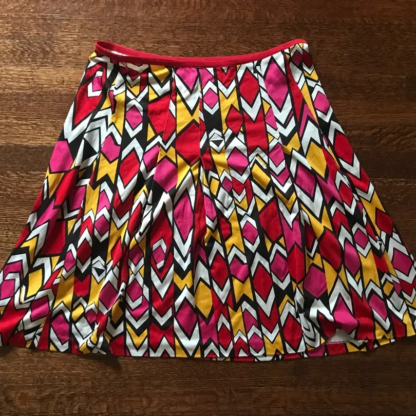 Diane Von Furstenburg Silk Jersey Skirt Size 6 (fits 6-10 Or ... photo 1