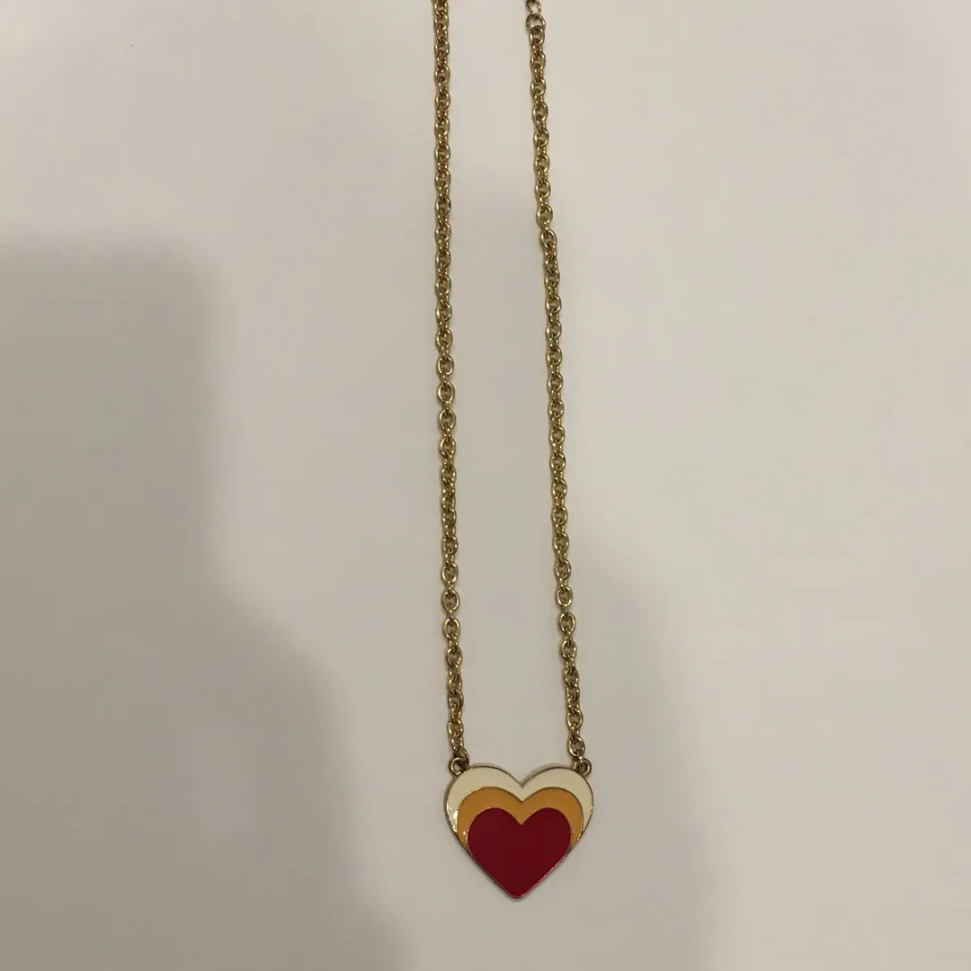 Enamel Heart Necklace photo 3