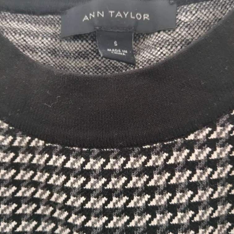 Ann Taylor Houndstooth Sweater Vest photo 3