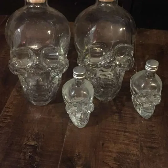 4 Crystal Head Bottles photo 1