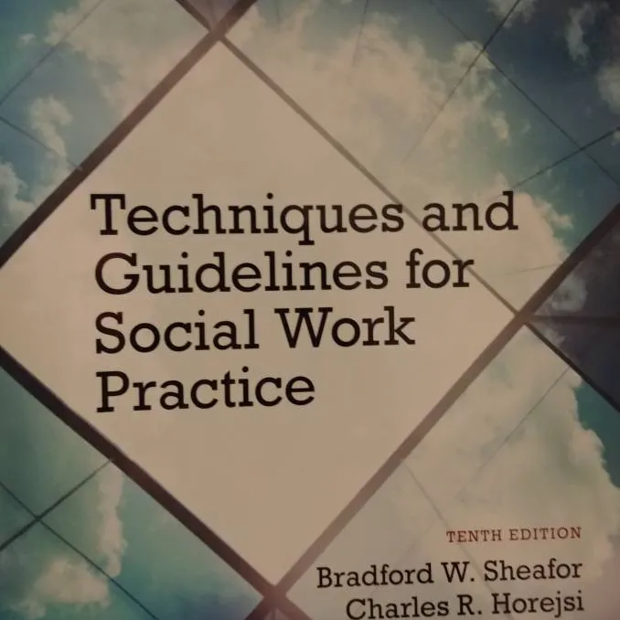 Techniques and Guidelines for Social Work Practice photo 1