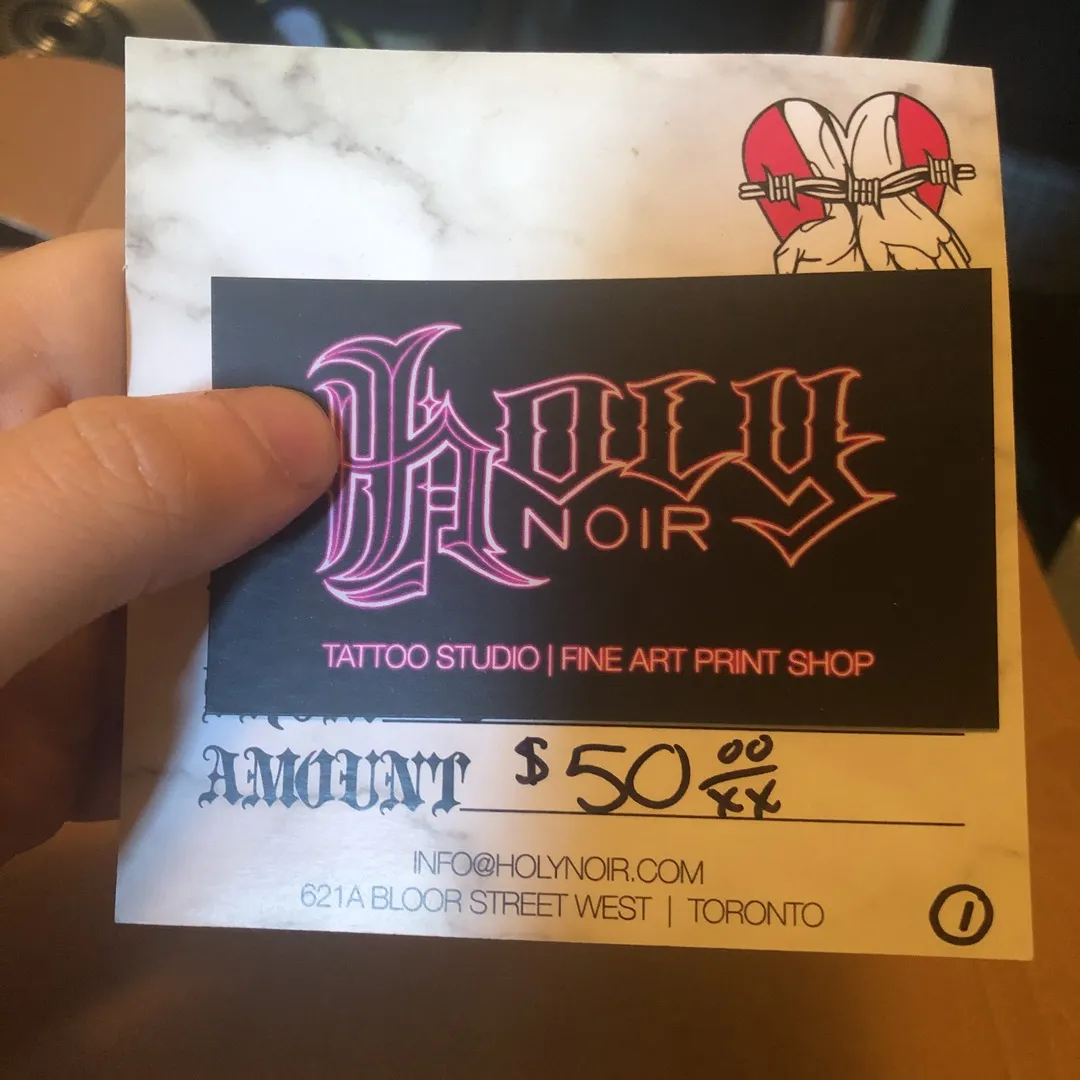 $50 Gift Card to Holy Noir tattoo Shop photo 1