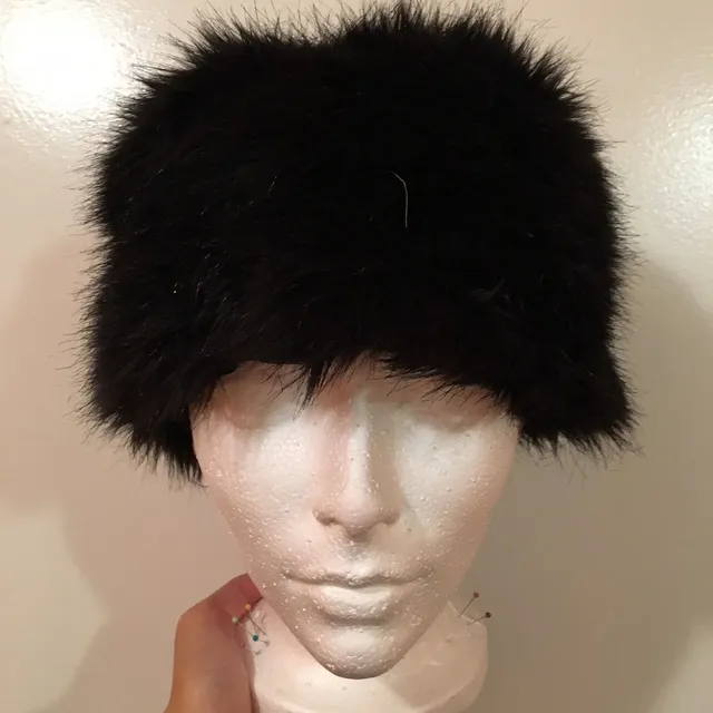 H&M Black Fur Hat photo 1