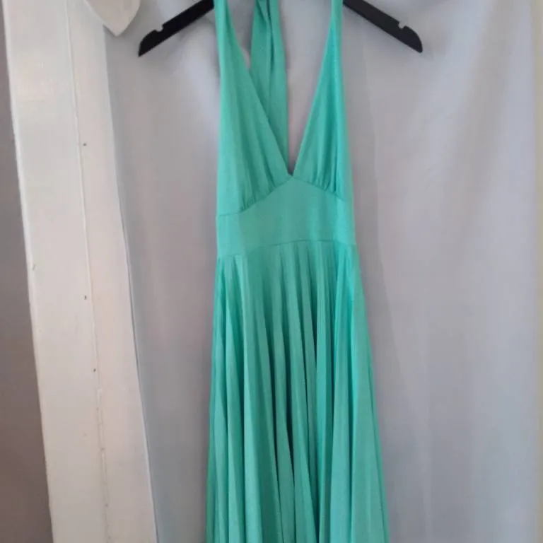 American Apparel Teal Dress, Size S photo 5