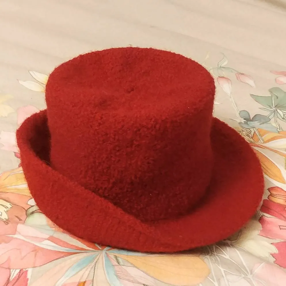 Red Wool Hat photo 1