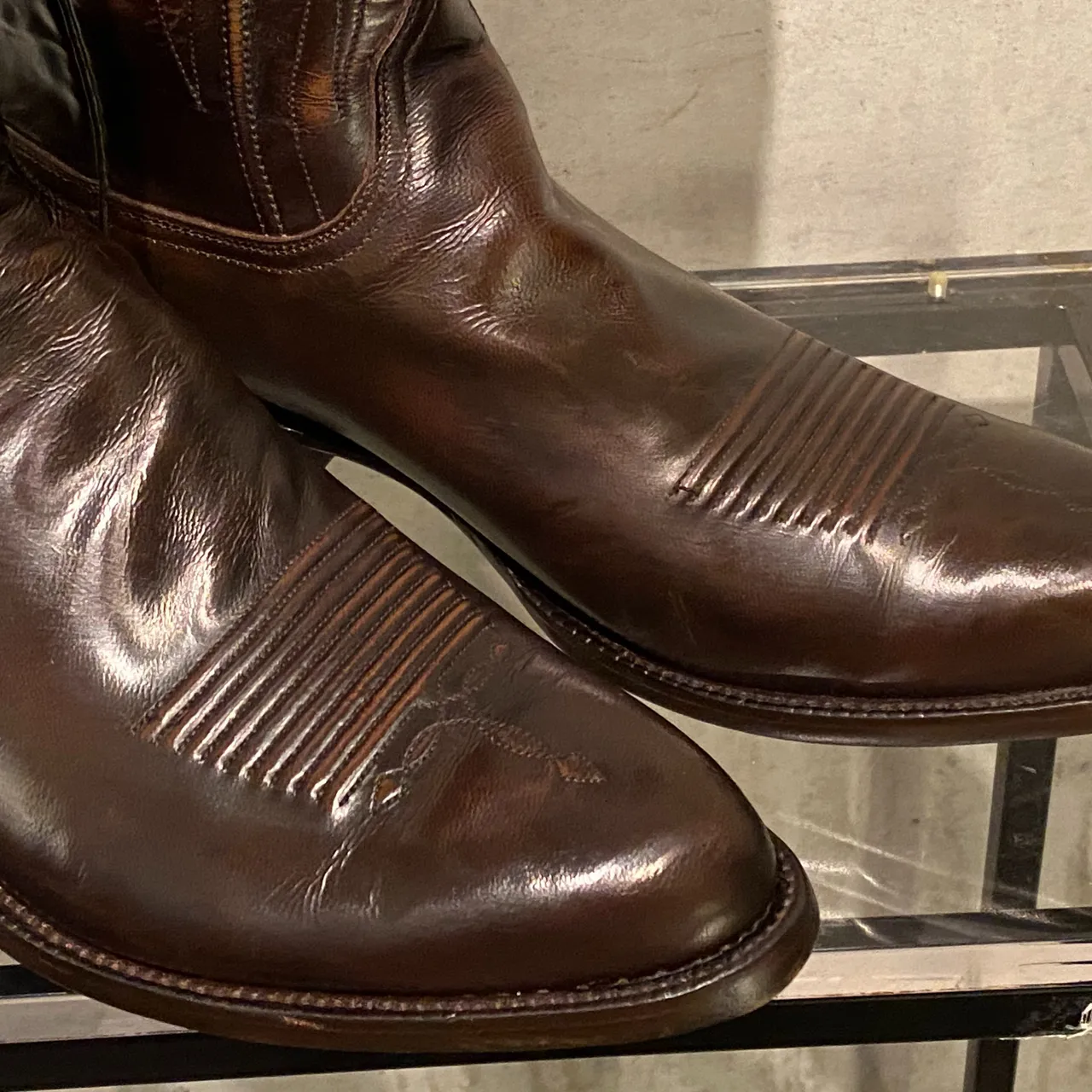 handmade lucchese cowboy boots photo 3