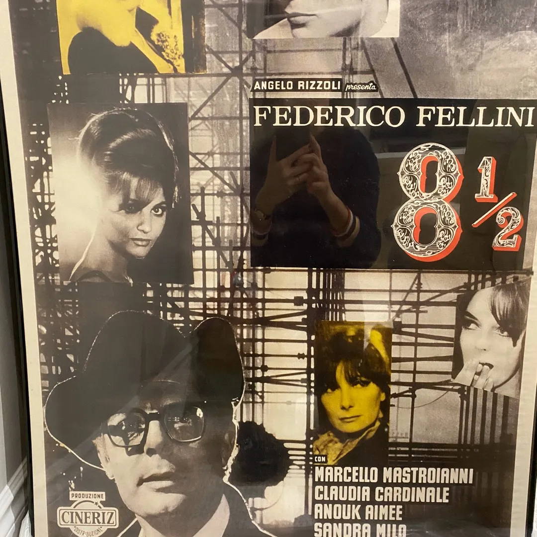 Federico Fellini 8 1/2 Movie Poster Framed photo 1
