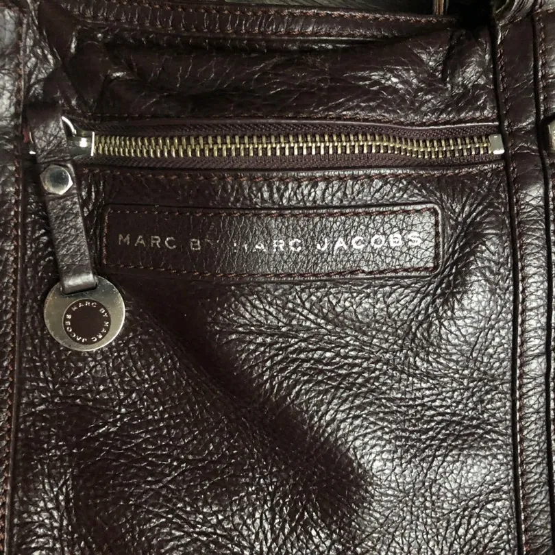 Marc Jacobs Brown Leather Tote Bag photo 3