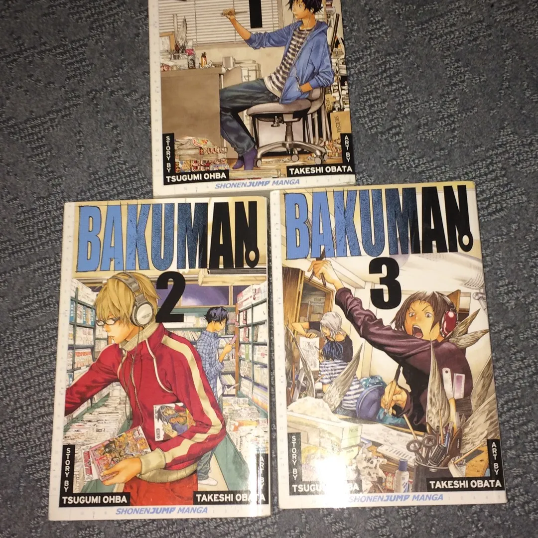 BAKUMAN manga- Volumes 1-3! photo 3