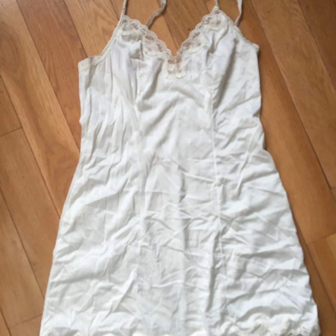 Vintage White Slip Dress photo 1
