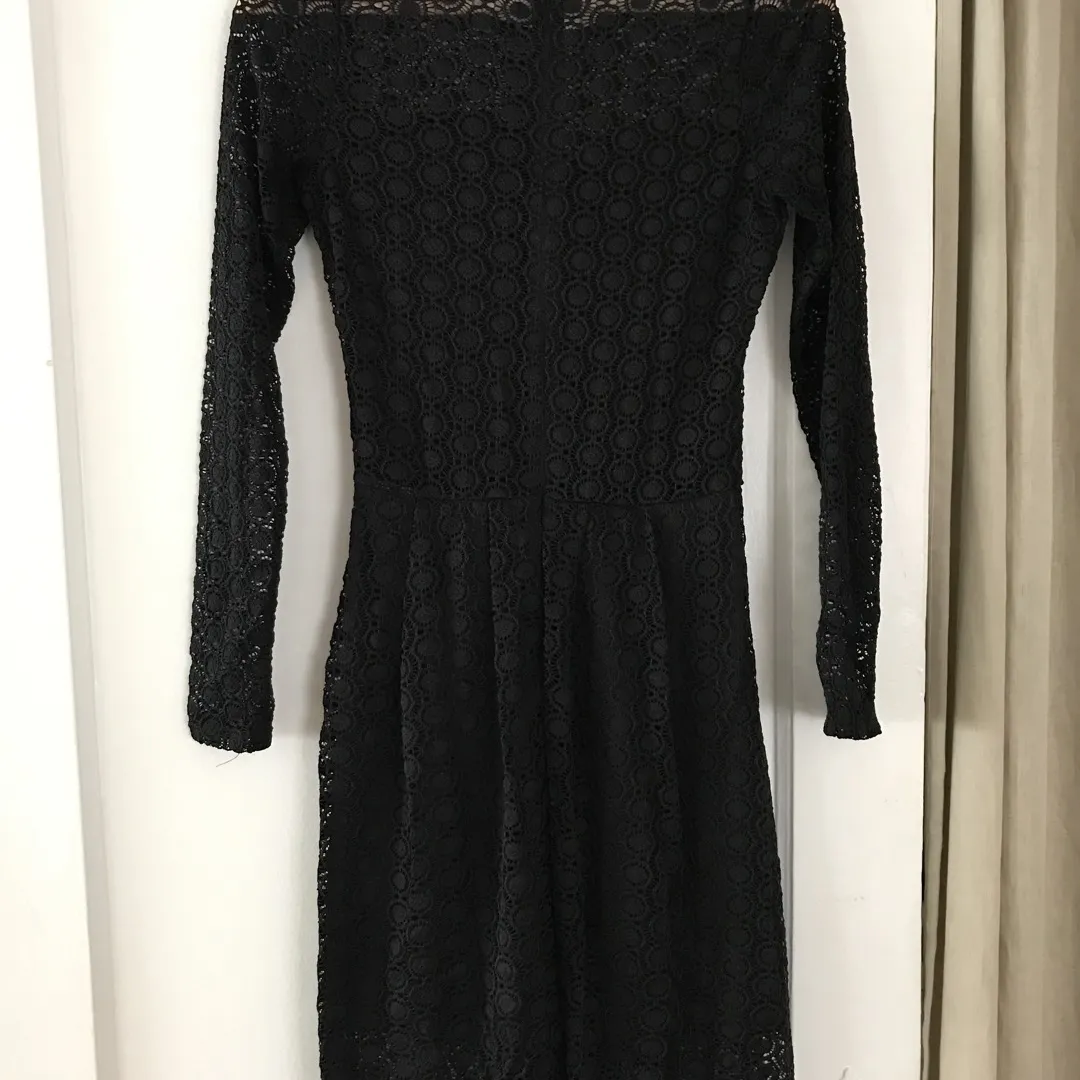 Beautiful Black Lace Dress Size XS photo 4