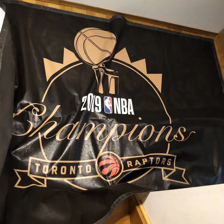2019 NBA Champions Toronto Raptors Rally Banner photo 1