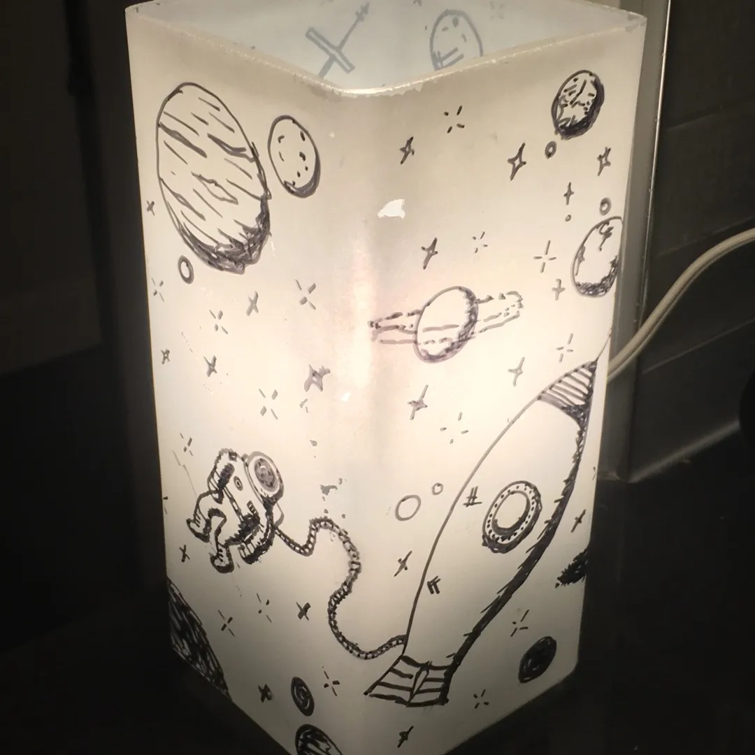 IKEA Hand-drawn Space Lamp photo 1