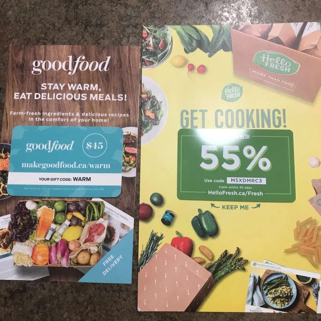 Good Food And Hello Fresh Discount Cards photo 1