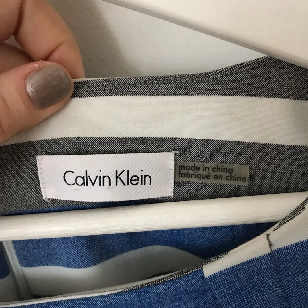 Striped Calvin Klein Dress photo 4