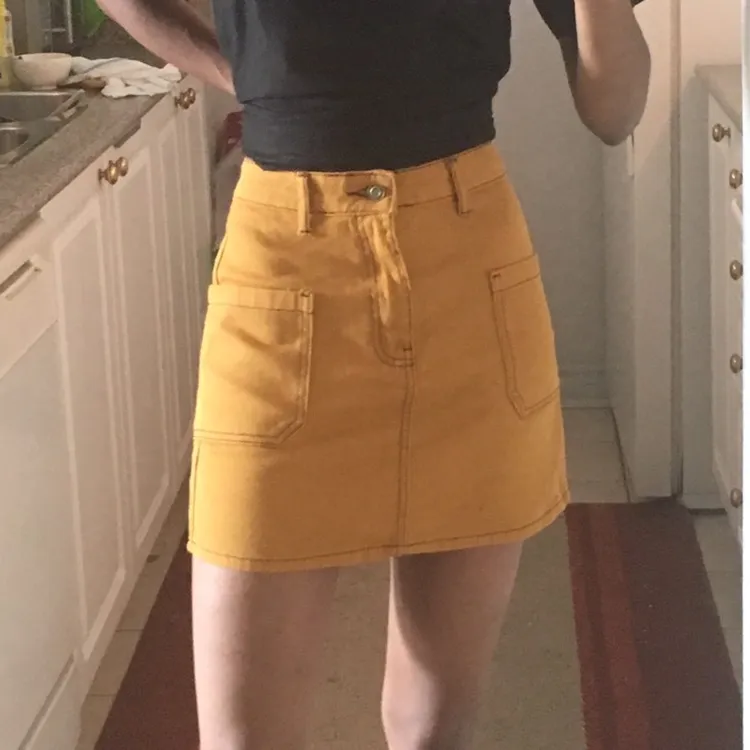 Double Pocket Mustard Yellow Skirt photo 1