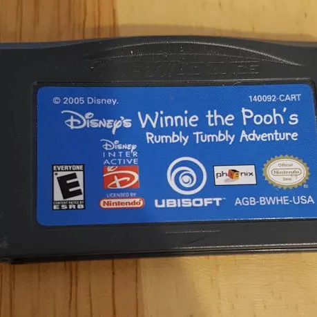 Nintendo GBA Winnie The Pooh Game photo 1