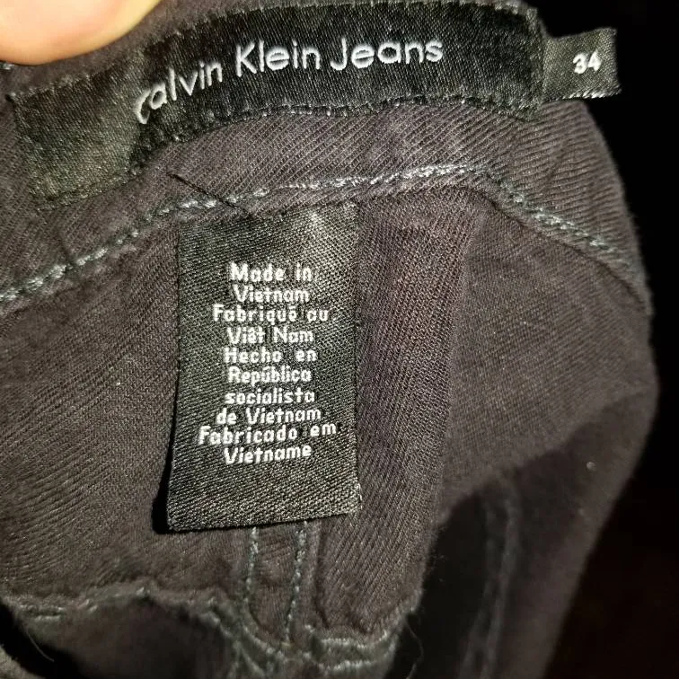 Calvin Klein Black Jeans Pants photo 5