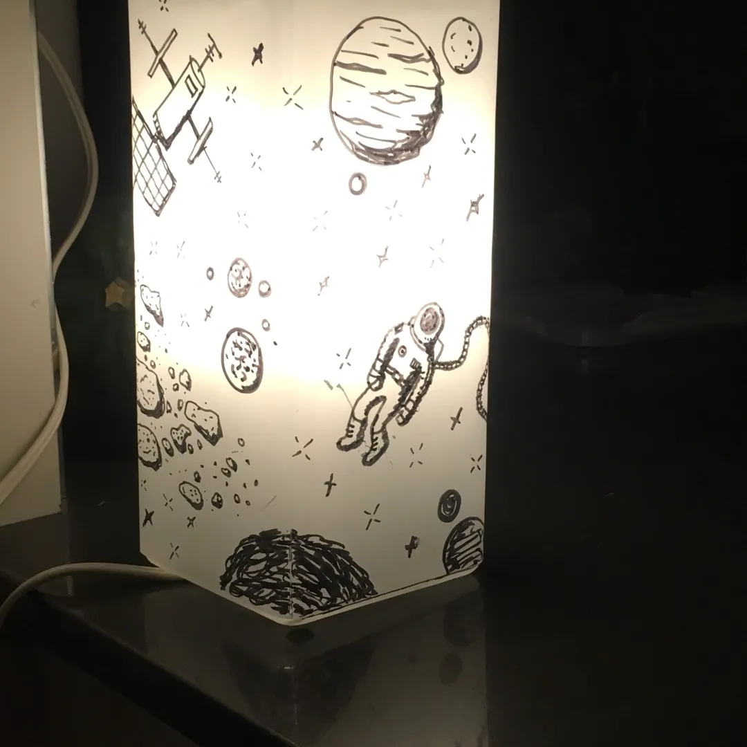 IKEA Hand-drawn Space Lamp photo 3