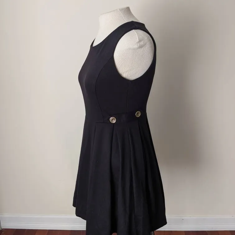 New H&M Black Button Dress photo 4