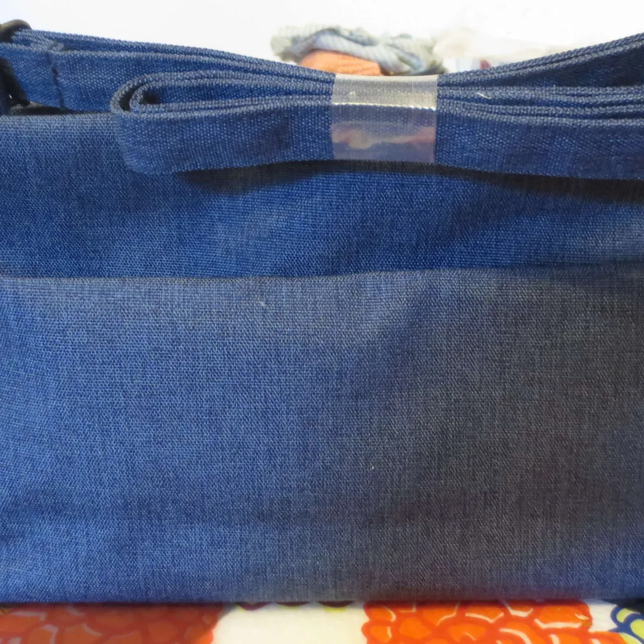 MUJI navy blue shoulder bag photo 1