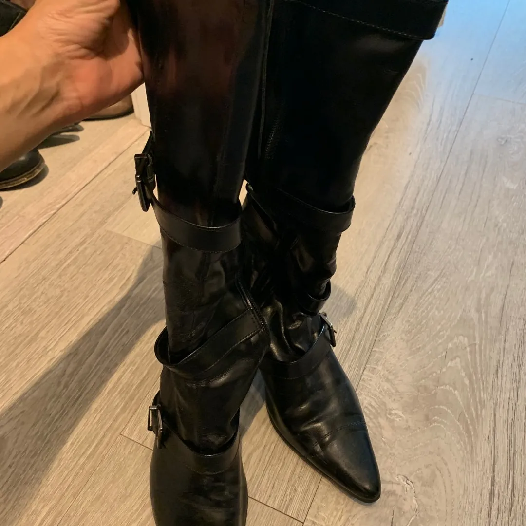 Kenneth Cole Tall Black Boots photo 3