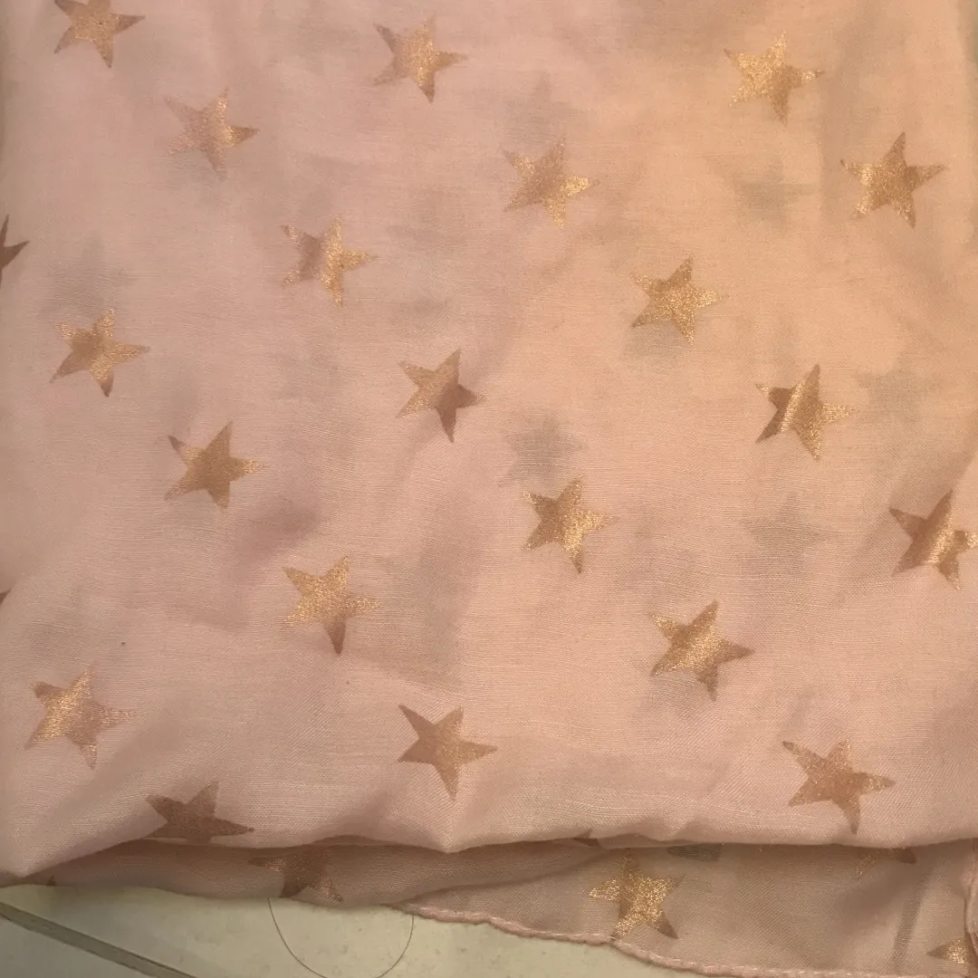 Pink Scarf With Stars For Trade photo 3
