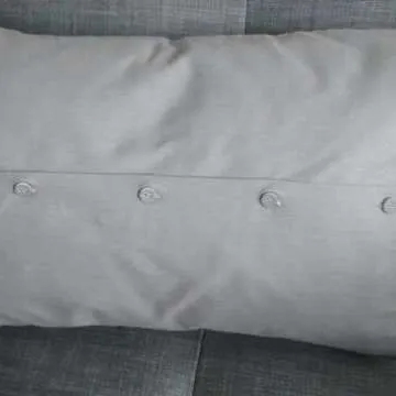 Embroidered Couch Pillow - Ikea Rödarv photo 4