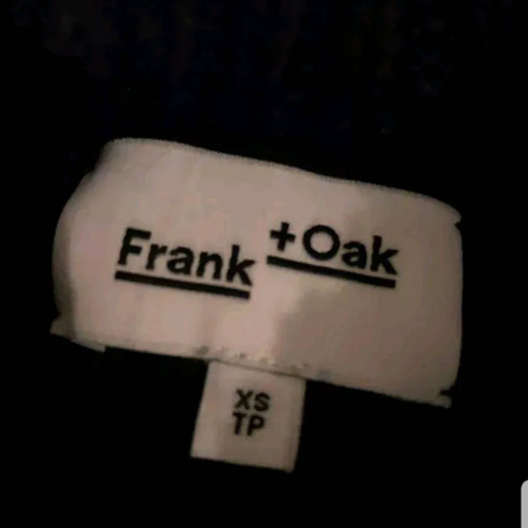 Frank & Oak Cable Knit Navy Sweater photo 5